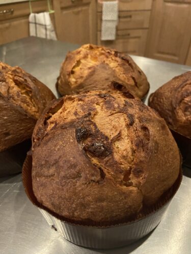 panettone pere e cioccolato bianco