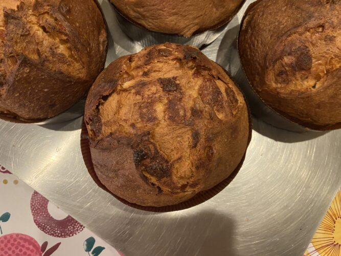 panettone pere e cioccolato bianco