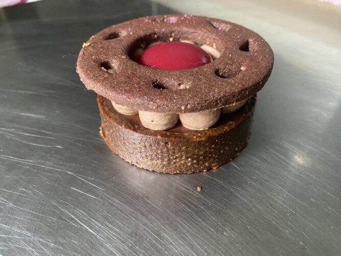 mini tart ciocco lampone