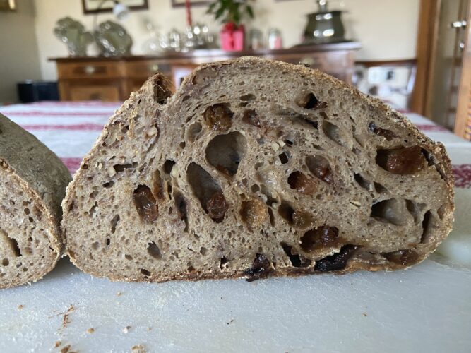 pane multi cereali uvetta noci