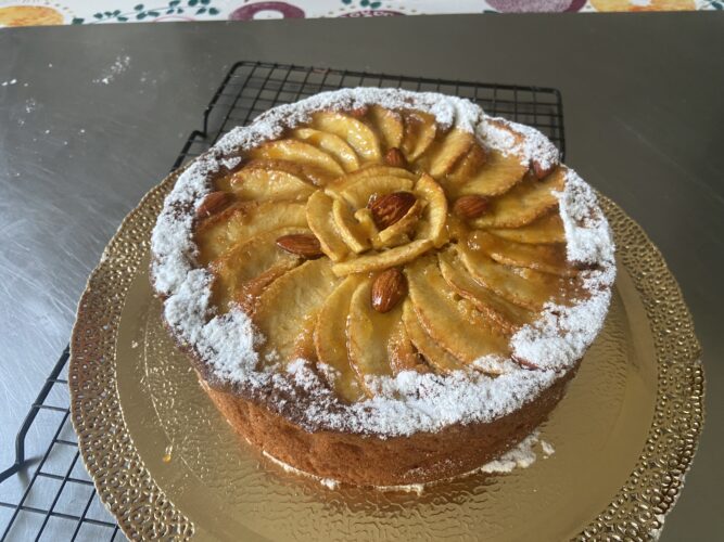 torta mele sciroppo acero