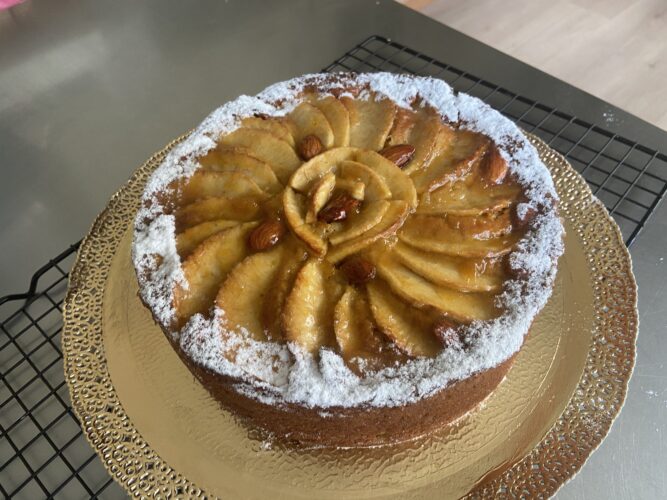 torta mele sciroppo acero