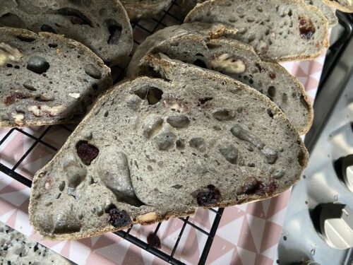 pane arso pecan mirtilli