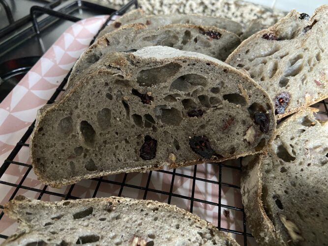 pane arso pecan mirtilli