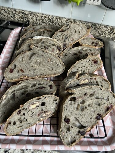 pane arso pecan mirtilli