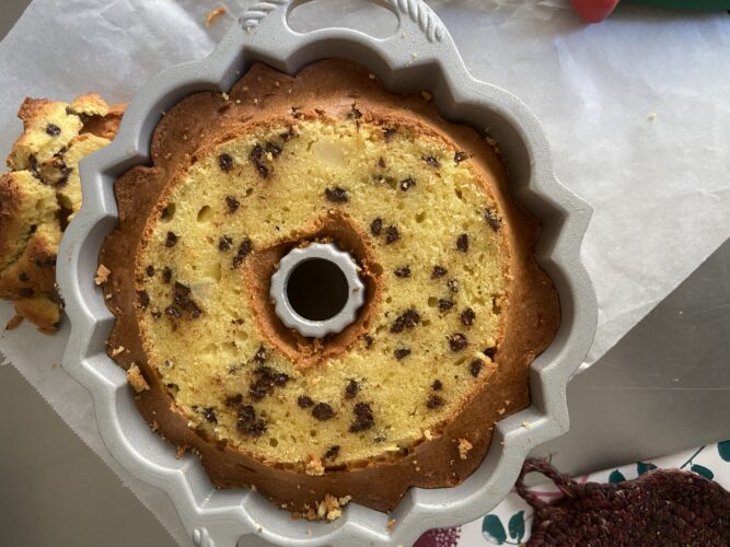 bundt cake pere cioccolato