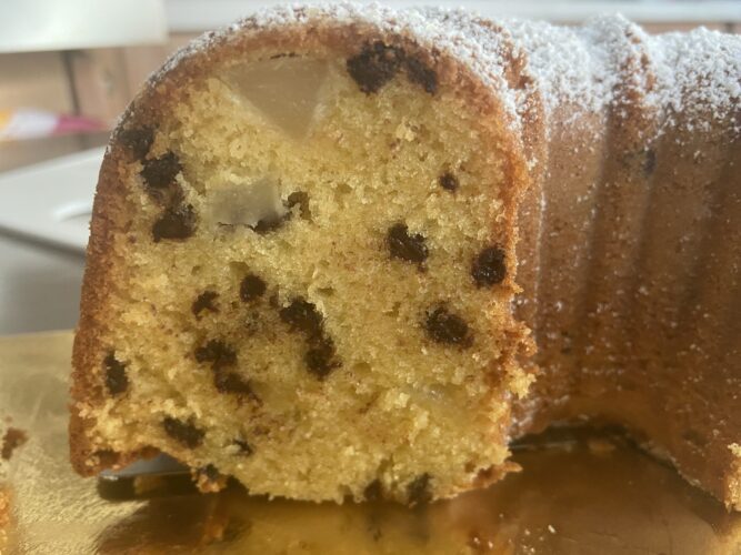 bundt cake pere cioccolato