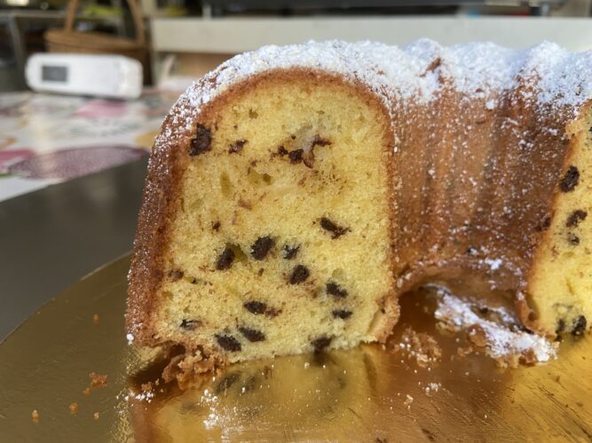 bundt cake pere cioccolato