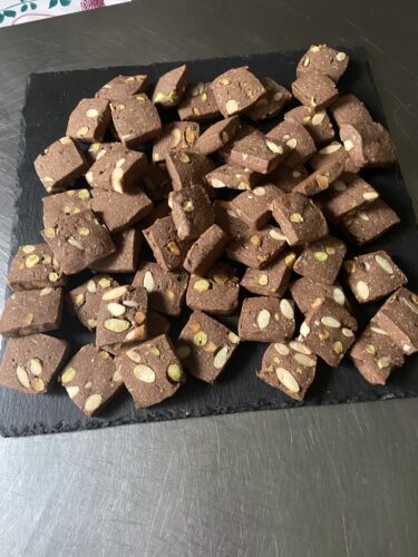 fettine cacao pistacchi mandorle