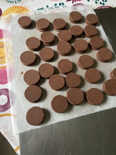 alfajores cacao dulce leche