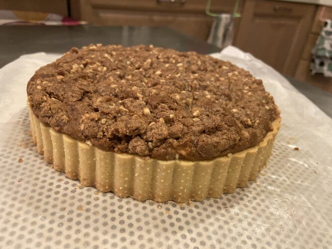 apple crumble tart