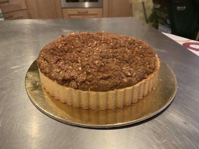 apple crumble tart