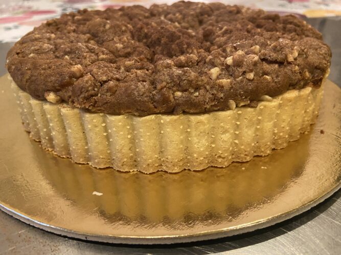 apple crumble tart