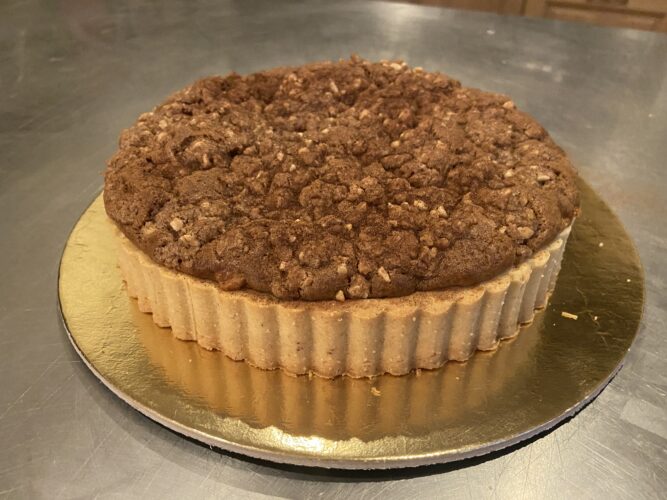 apple crumble tart