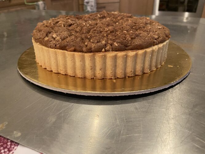 apple crumble tart