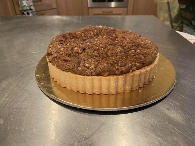 apple crumble tart