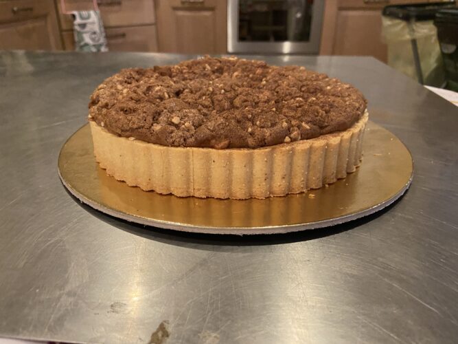 apple crumble tart