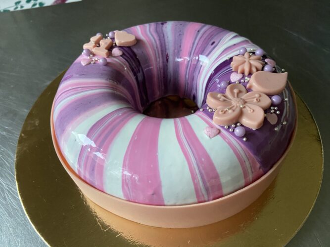 torta moderna fragola vaniglia