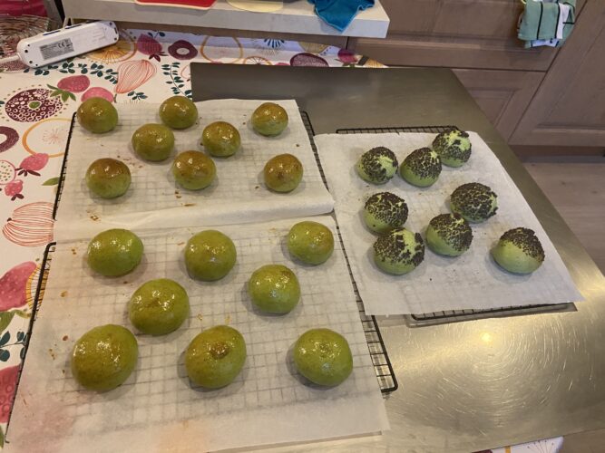 mini brioche buns spinaci