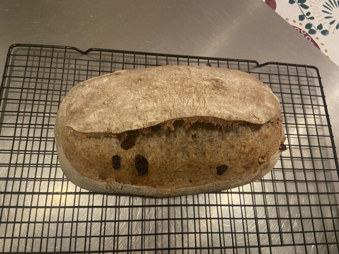 pane 5 cereali uvetta noci