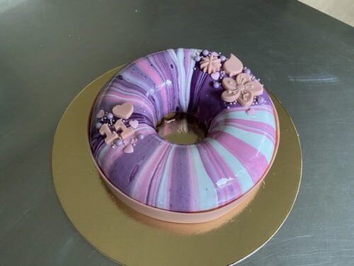 torta moderna fragola vaniglia