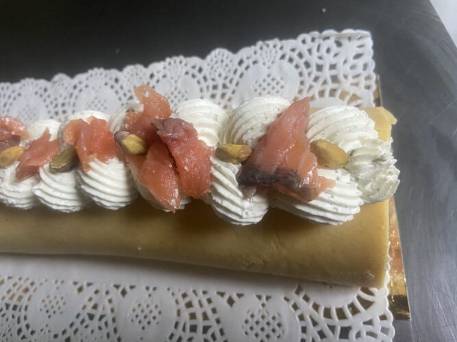 rollè salmone pistacchio