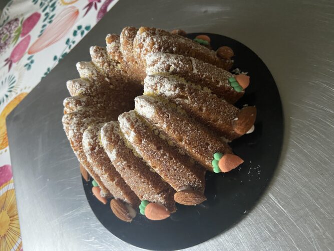 bundt cake carote cardamomo