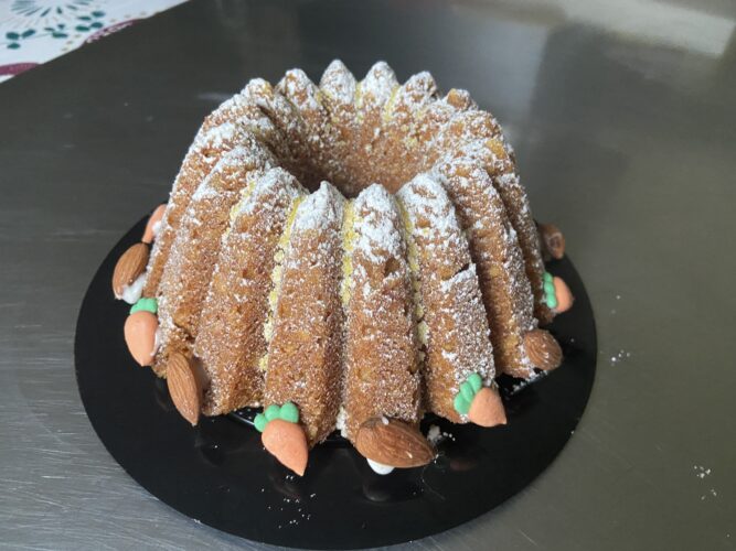 bundt cake carote cardamomo