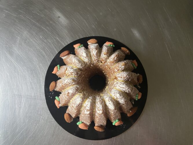 bundt cake carote cardamomo