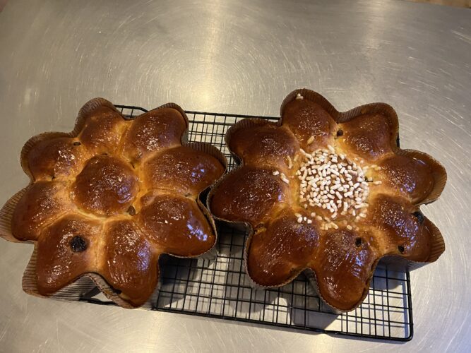 fiore brioche uvetta