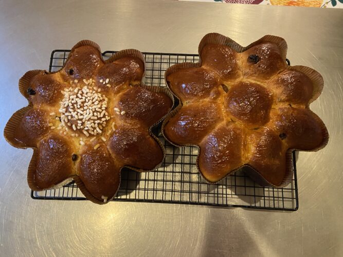 fiore brioche uvetta