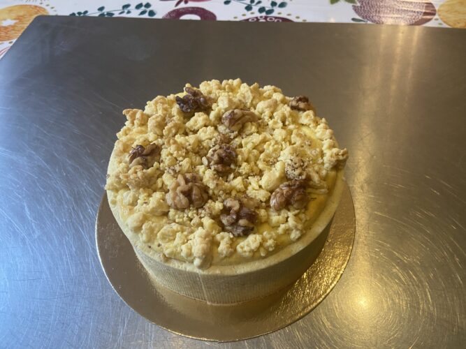 flan salato formaggio noci