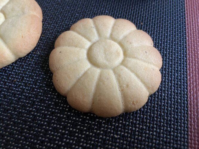 biscotti flower cookie