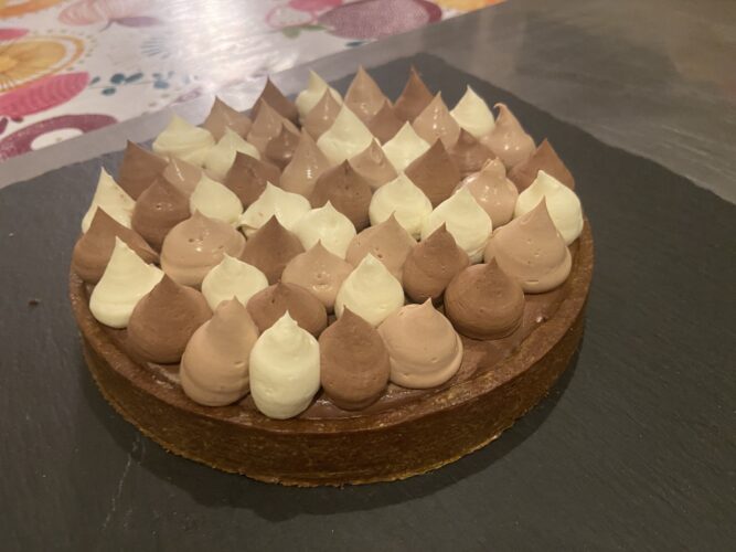 tart namelaka tre cioccolati