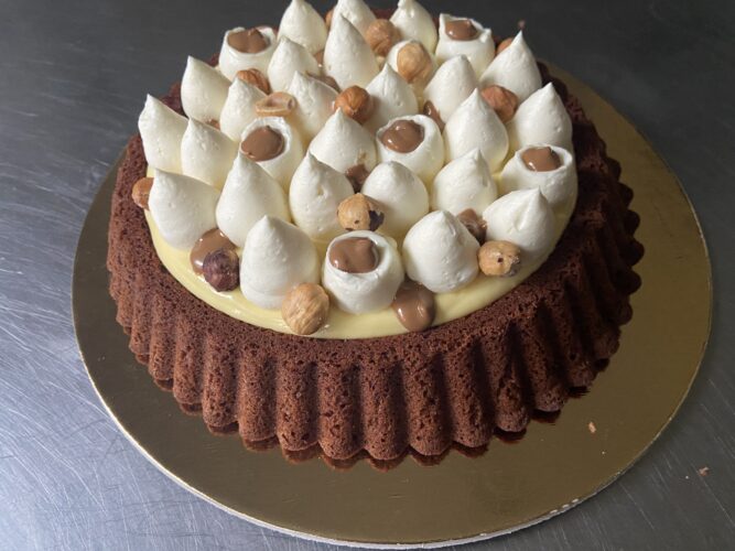torta madeleine noccio vaniglia