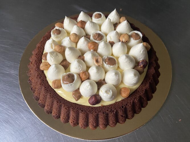 torta madeleine noccio vaniglia