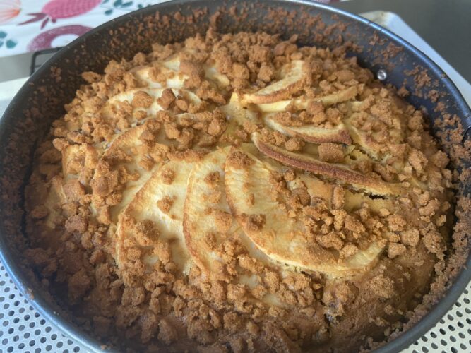 torta mele lotus biscoff
