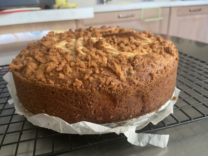 torta mele lotus biscoff
