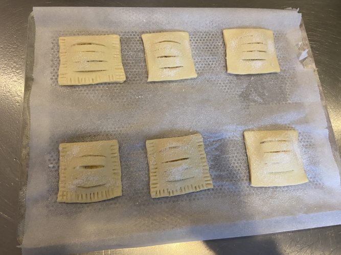 fagottini sfoglia frangipane