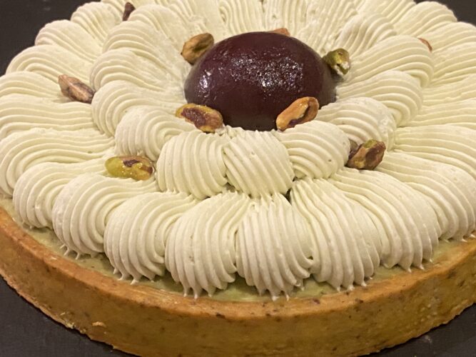 tart pistacchio ciliegia