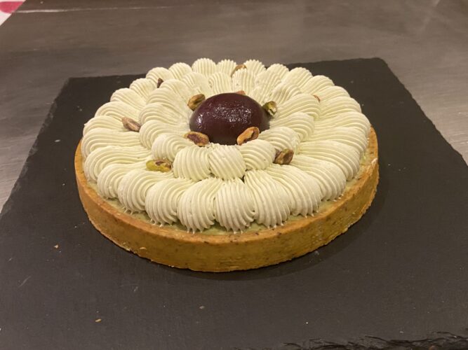 tart pistacchio ciliegia