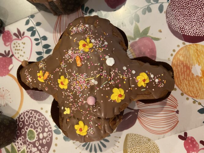 colomba ciocco caramello