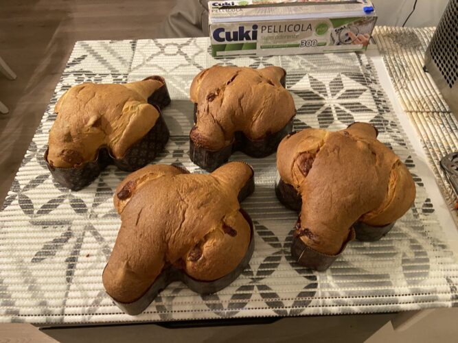 colomba pessca caramello