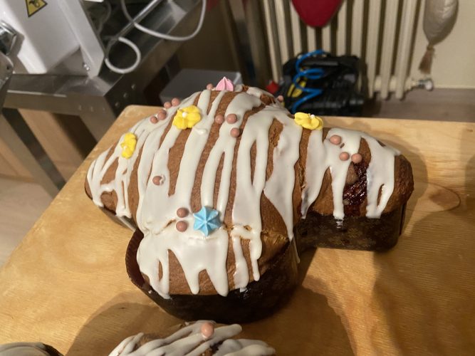colomba fragola bianco