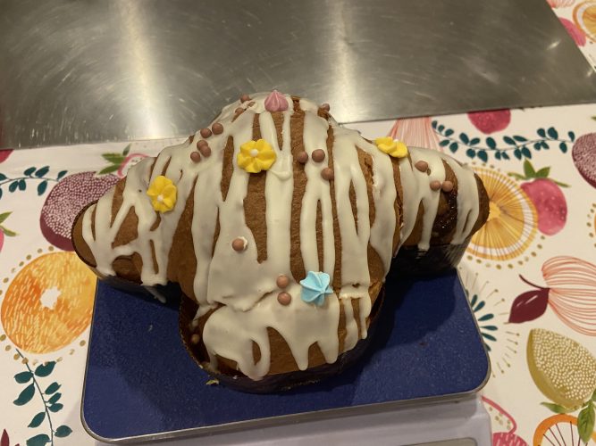 colomba fragola bianco