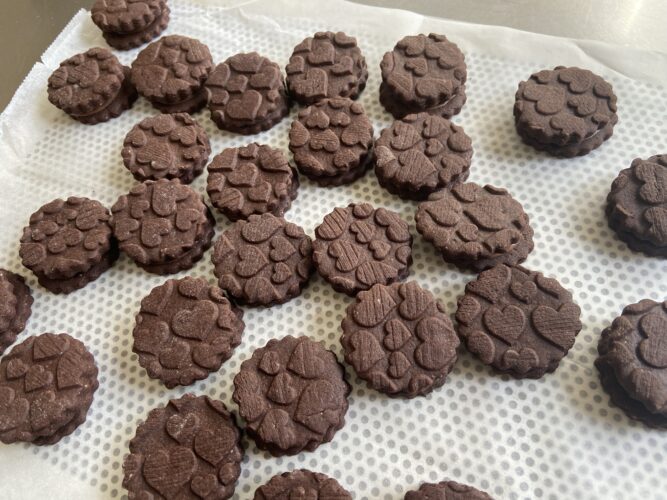 biscotti stampati cacao