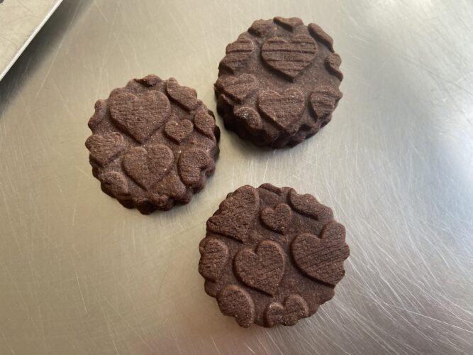 biscotti stampati cacao