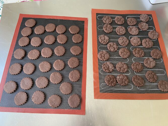 biscotti stampati cacao