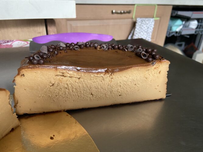 cheesecake al forno al dulce leche