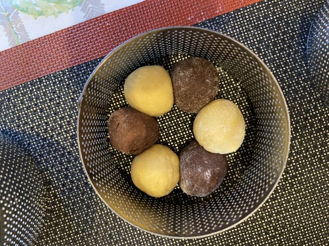 brioche bicolore gianduia